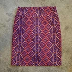 2XL Lularoe Cassie skirt tribal colors